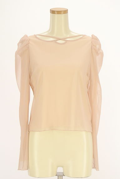 LILLIAN CARAT（リリアンカラット）の古着「パワーショルダーチュールカットソー（カットソー・プルオーバー）」大画像１へ