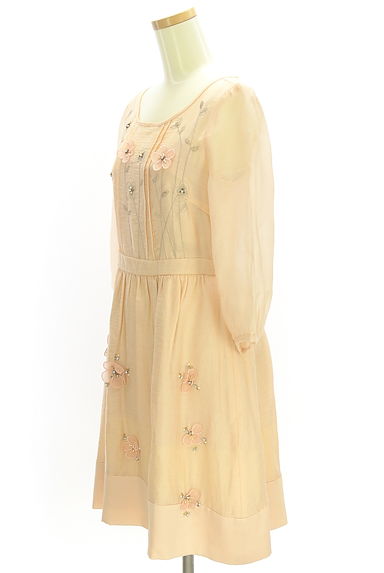 Chesty（チェスティ）の古着「花モチーフ付き膝上シアーワンピース（ワンピース・チュニック）」大画像３へ