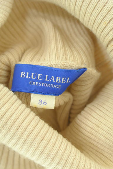 BLUE LABEL CRESTBRIDGE（ブルーレーベル・クレストブリッジ）の古着「ベロアベルト付きドッキング膝下ワンピース（ワンピース・チュニック）」大画像６へ