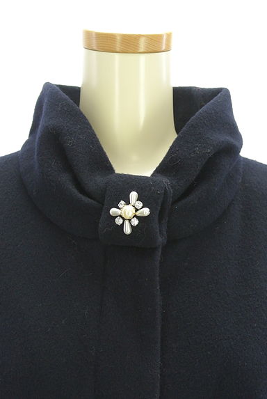 Dear Princess（ディアプリンセス）の古着「パール＆ラインストーン付きハイネックコート（コート）」大画像４へ