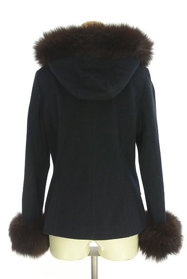 BE RADIANCE（ビーラディエンス）の古着「ボリュームファーウールショートコート（コート）」大画像２へ