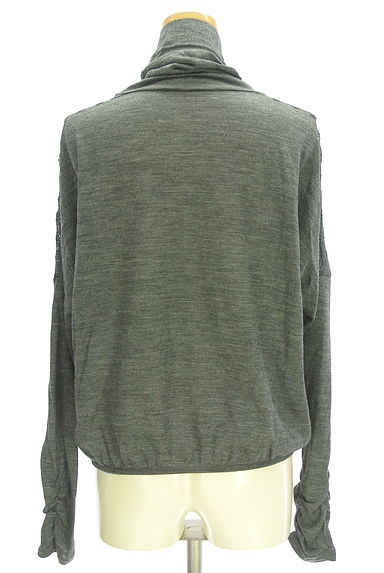 RITSUKO SHIRAHAMA（リツコ シラハマ）の古着「ギャザーハイネックニットトップス（カットソー・プルオーバー）」大画像２へ