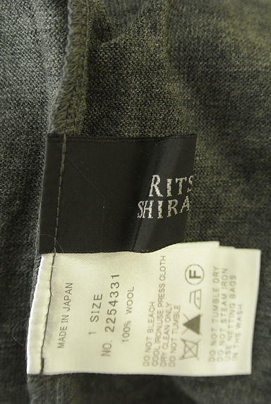 RITSUKO SHIRAHAMA（リツコ シラハマ）の古着「ギャザーハイネックニットトップス（カットソー・プルオーバー）」大画像６へ