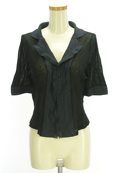 RITSUKO SHIRAHAMA（リツコ シラハマ）の古着「半そでシアーニットカーディガン（カーディガン・ボレロ）」大画像１へ