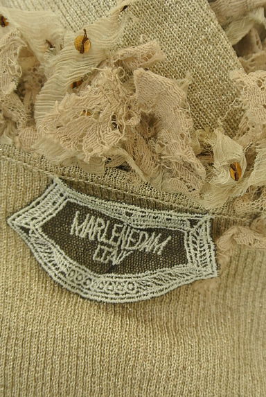 MARLENE DAM（マーレンダム）の古着「スパンコールフリルラメニットカーディガン（カーディガン・ボレロ）」大画像６へ