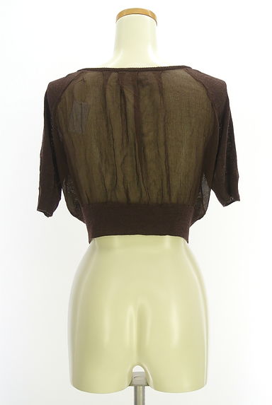 MARLENE DAM（マーレンダム）の古着「半そでシアーニットカーディガン（カーディガン・ボレロ）」大画像２へ