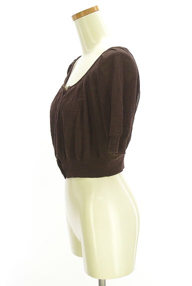 MARLENE DAM（マーレンダム）の古着「半そでシアーニットカーディガン（カーディガン・ボレロ）」大画像３へ