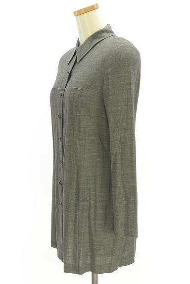 MARLENE DAM（マーレンダム）の古着「パイピング切替シャツ（ブラウス）」大画像３へ