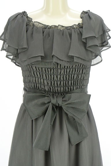 PROPORTION BODY DRESSING（プロポーションボディドレッシング）の古着「2WAYロングシフォンワンピース（ワンピース・チュニック）」大画像４へ