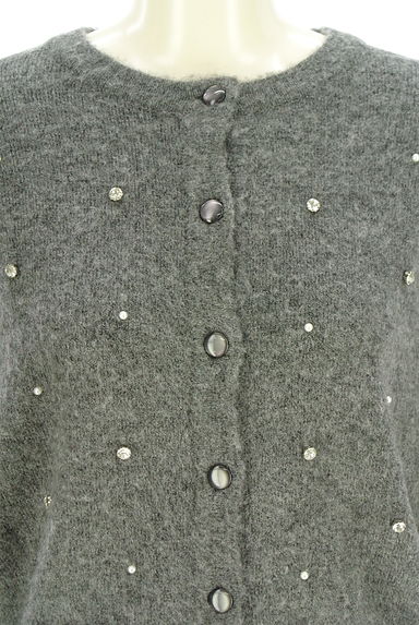 PROPORTION BODY DRESSING（プロポーションボディドレッシング）の古着「ラインストーン付きカーデ＋膝丈スカート（セットアップ（ジャケット＋スカート））」大画像４へ