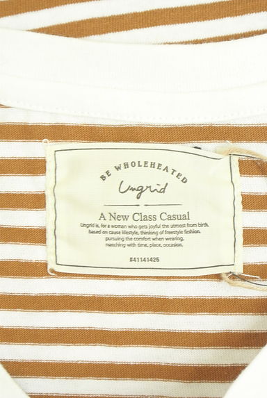 クリックで大画像表示 Ungrid(アングリッド)の古着「ボーダーコットンTシャツ(Tシャツ)」大画像6へ