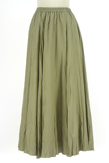 Ungrid（アングリッド）の古着「光沢ギャザーロングフレアスカート（ロングスカート・マキシスカート）」大画像１へ
