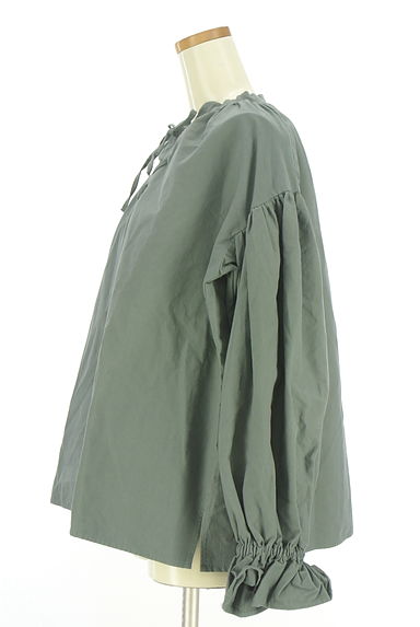 Ungrid（アングリッド）の古着「オーバーサイズレースアップブラウス（カットソー・プルオーバー）」大画像３へ