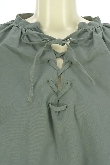 Ungrid（アングリッド）の古着「オーバーサイズレースアップブラウス（カットソー・プルオーバー）」大画像４へ