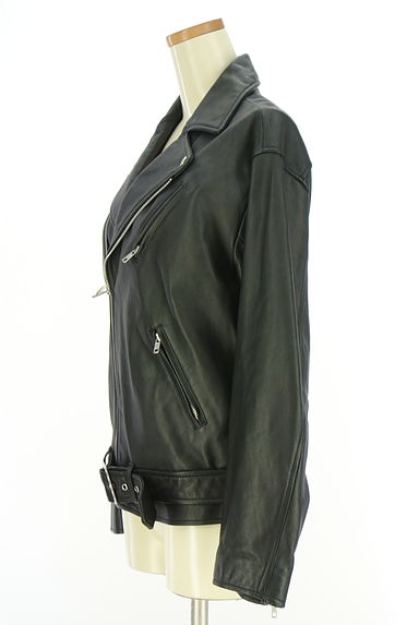 Ungrid（アングリッド）の古着「ライダースレザージャケット（ブルゾン・スタジャン）」大画像３へ