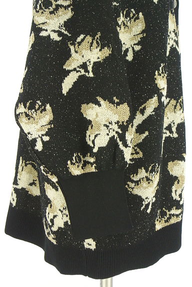 JEANASiS（ジーナシス）の古着「ラメ花柄オーバーサイズミドルカーディガン（カーディガン・ボレロ）」大画像５へ