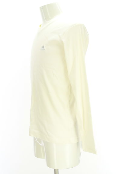 adidas（アディダス）の古着「VネックテレコリブロングスリーブTシャツ（カットソー・プルオーバー）」大画像３へ