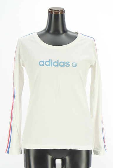 adidas（アディダス）の古着「スリーラインラメロゴTシャツ（Ｔシャツ）」大画像１へ