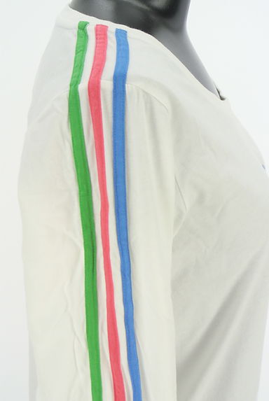 adidas（アディダス）の古着「スリーラインラメロゴTシャツ（Ｔシャツ）」大画像５へ