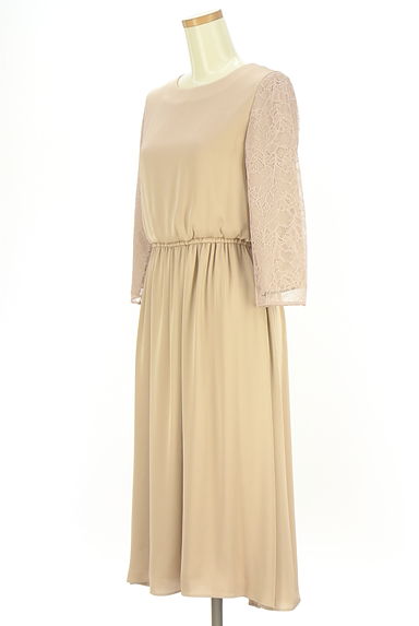 INDIVI（インディヴィ）の古着「レース袖ミモレワンピース（ワンピース・チュニック）」大画像３へ