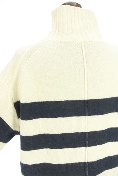 BARNYARDSTORM（バンヤードストーム）の古着「太ボーダー柄モックネックニットトップス（ニット）」大画像５へ