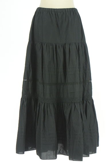 BARNYARDSTORM（バンヤードストーム）の古着「ピンタック&レース入りコットンロングスカート（ロングスカート・マキシスカート）」大画像２へ