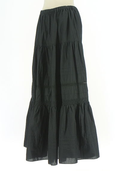 BARNYARDSTORM（バンヤードストーム）の古着「ピンタック&レース入りコットンロングスカート（ロングスカート・マキシスカート）」大画像３へ