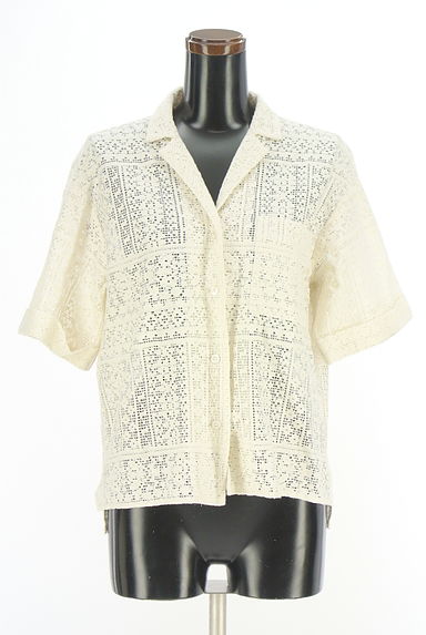 Aga（アーガ）の古着「オープンカラー透かしレースシャツ（ジャケット）」大画像１へ