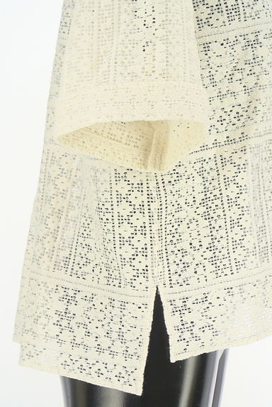 Aga（アーガ）の古着「オープンカラー透かしレースシャツ（ジャケット）」大画像５へ