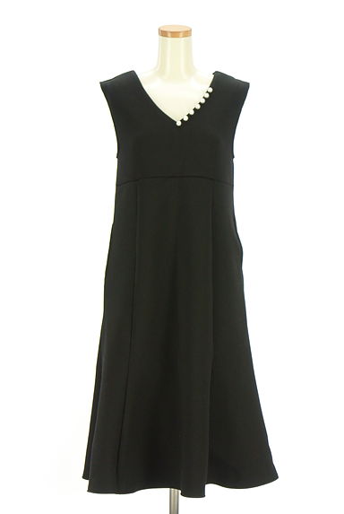 Feroux（フェルゥ）の古着「パール付きVネックミモレワンピース（ワンピース・チュニック）」大画像１へ