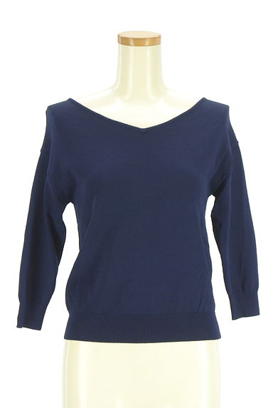 MISCH MASCH（ミッシュマッシュ）の古着「7分袖Vネックニット（ニット）」大画像１へ