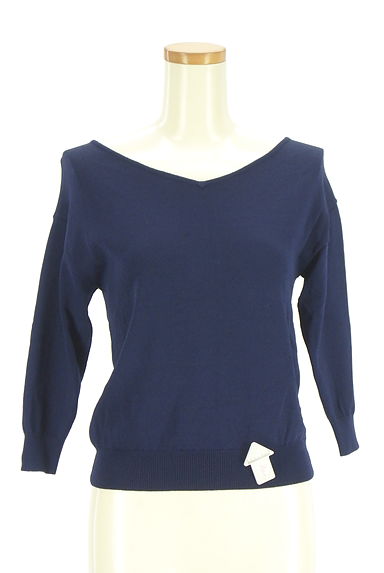 MISCH MASCH（ミッシュマッシュ）の古着「7分袖Vネックニット（ニット）」大画像４へ