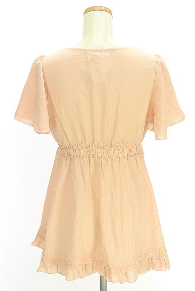 axes femme（アクシーズファム）の古着「ギンガムチェックシアーブラウス（カットソー・プルオーバー）」大画像２へ