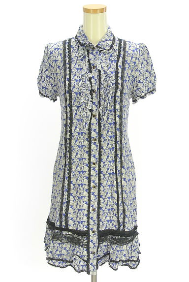 axes femme（アクシーズファム）の古着「船柄膝丈シャツワンピース（ワンピース・チュニック）」大画像１へ