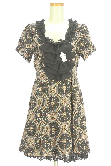 axes femme（アクシーズファム）の古着「シフォンフリル膝上ワンピース（ワンピース・チュニック）」大画像４へ