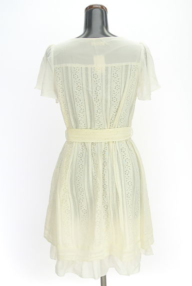 axes femme（アクシーズファム）の古着「ベルト付きレース膝上ワンピース（ワンピース・チュニック）」大画像２へ