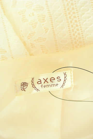 axes femme（アクシーズファム）の古着「ベルト付きレース膝上ワンピース（ワンピース・チュニック）」大画像６へ