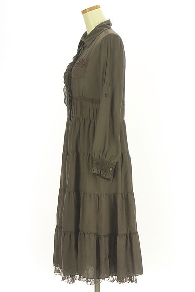 axes femme（アクシーズファム）の古着「膝下丈ティアードシャツワンピース（ワンピース・チュニック）」大画像３へ