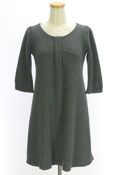 7-ID concept（セブンアイディーコンセプト）の古着「7分袖膝丈ウールワンピース（ワンピース・チュニック）」大画像１へ