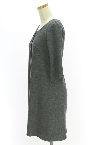 7-ID concept（セブンアイディーコンセプト）の古着「7分袖膝丈ウールワンピース（ワンピース・チュニック）」大画像３へ