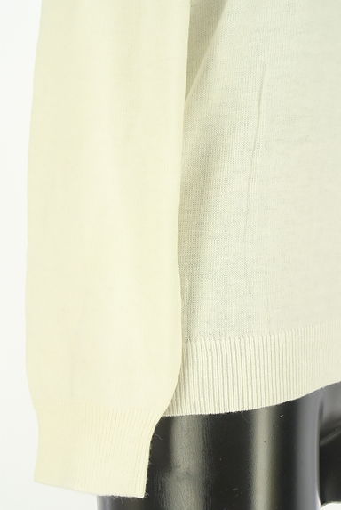 earth music&ecology（アースミュージック＆エコロジー）の古着「パール＆ラインストーン付きハイネックニットトップス（ニット）」大画像５へ