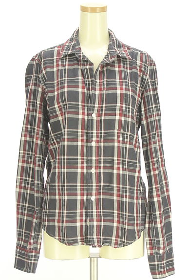 Frank&Eileen（フランクアンドアイリーン）の古着「チェック柄オープンカラーシャツ（カジュアルシャツ）」大画像１へ