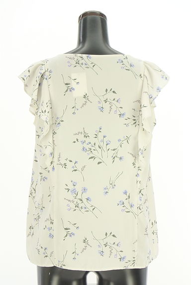 Apuweiser riche（アプワイザーリッシェ）の古着「フリル花柄シフォンカットソー（ブラウス）」大画像２へ