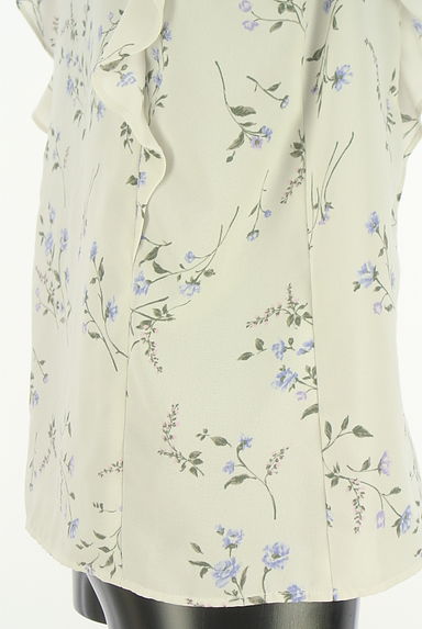 Apuweiser riche（アプワイザーリッシェ）の古着「フリル花柄シフォンカットソー（ブラウス）」大画像５へ