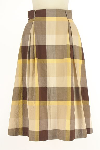 BLUE LABEL CRESTBRIDGE（ブルーレーベル・クレストブリッジ）の古着「チェック柄フレアスカート（スカート）」大画像１へ