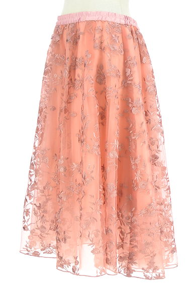 JILL by JILLSTUART（ジルバイジルスチュアート）の古着「花柄刺繍チュールスカート（スカート）」大画像３へ