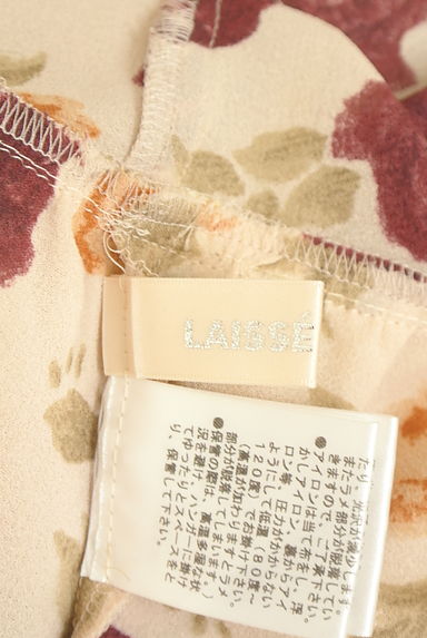LAISSE PASSE（レッセパッセ）の古着「花柄シフォンペプラムカットソー（カットソー・プルオーバー）」大画像６へ