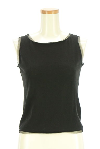 49av.Junko Shimada（49アヴェニュージュンコシマダ）の古着「縁取りメッシュニットタンクトップ（キャミソール・タンクトップ）」大画像１へ