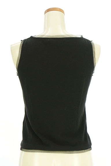 49av.Junko Shimada（49アヴェニュージュンコシマダ）の古着「縁取りメッシュニットタンクトップ（キャミソール・タンクトップ）」大画像２へ