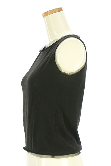 49av.Junko Shimada（49アヴェニュージュンコシマダ）の古着「縁取りメッシュニットタンクトップ（キャミソール・タンクトップ）」大画像３へ